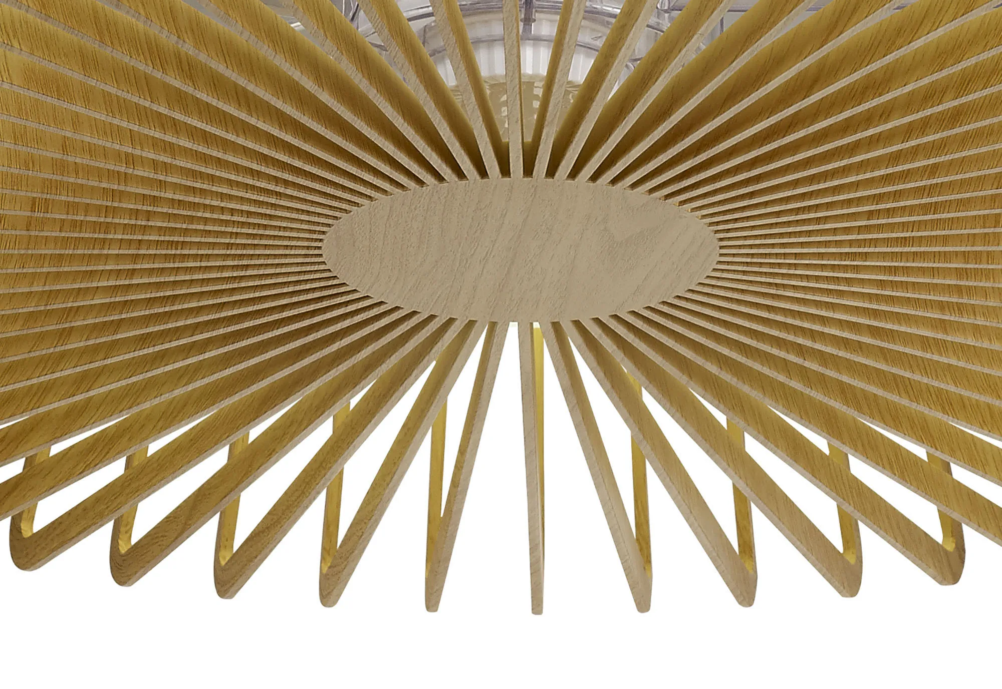 Himalaya 70W LED Dimmable Ceiling Light & Fan, Remote / APP / Voice Controlled Wood Effect M7128  Mantra Ventilacion Himalaya